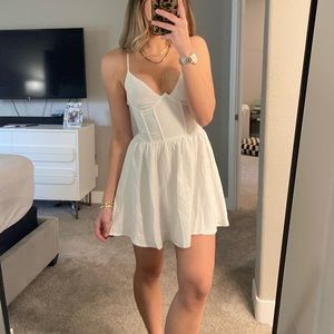 Sky to moon white corset dress